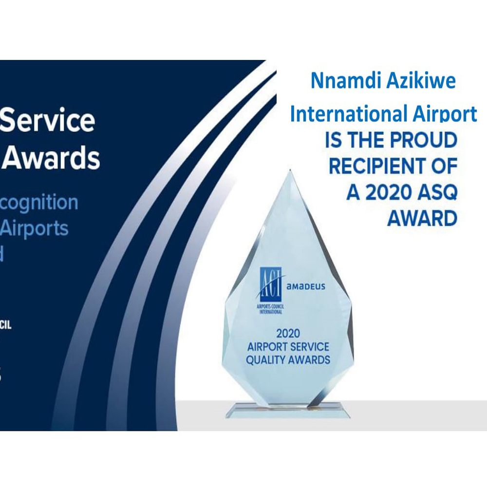 Abuja Airport Wins ACI’s ASQ Award