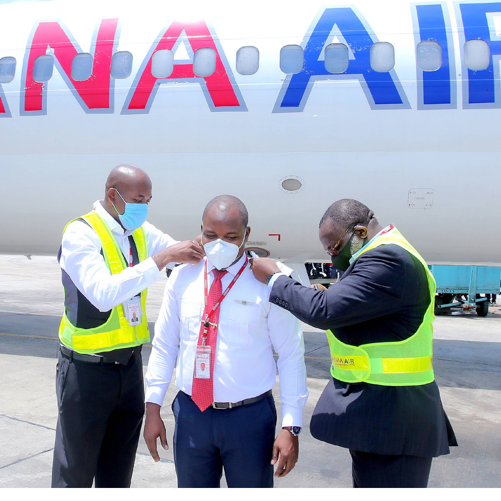 Dana Decorates New Captains, Pilot, Cabin Crew, Vaccinates Staff