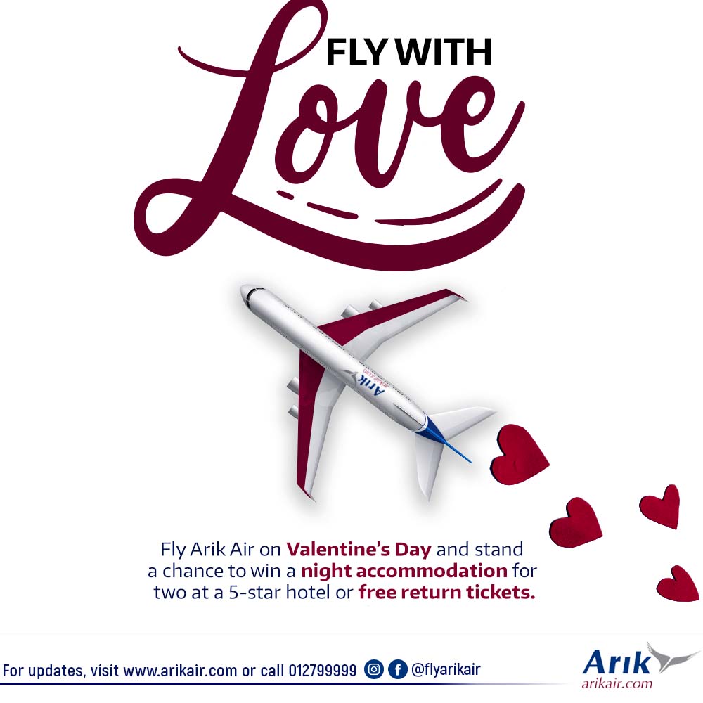 Arik Air Shows Value For Relationships With Valentine Day Offers