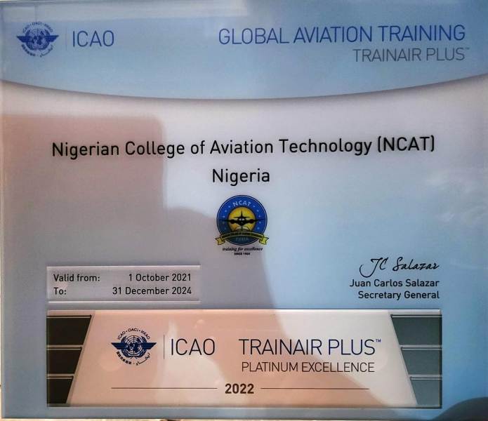 NCAT, Zaria Gets ICAO’s World’s Best Award For Training Of Instructors