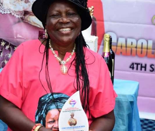Birthday Gift: 70-Year Old Woman Receives Award Plaque From Her Children