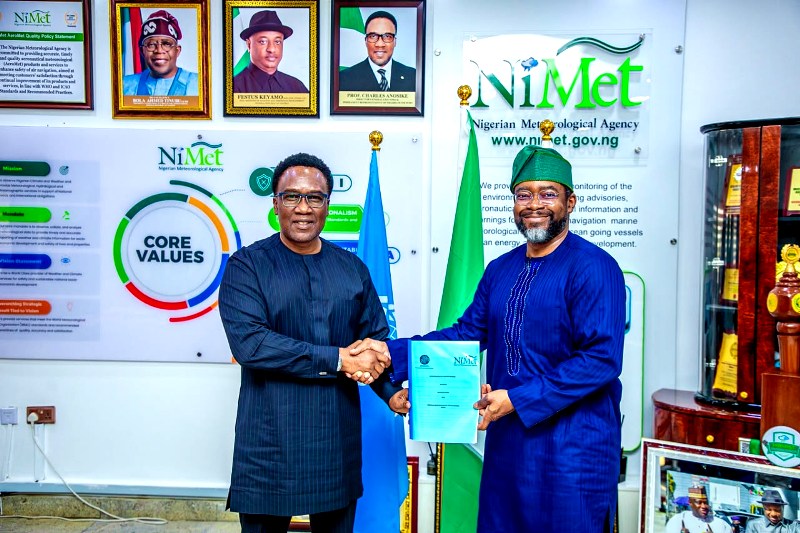 NiMet, AKADEMIYA2063 Sign MoU To Advance AI, Climate Services, Food Security