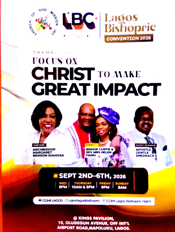 Christ-Centered Great Impact Begins At CGMI Lagos Bishopric Convention 2026