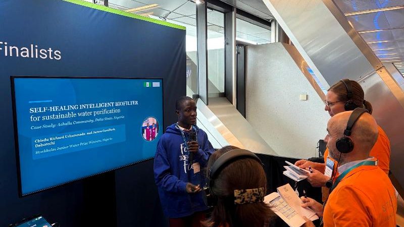 Chiedu Richard Makes Nigeria Proud At 2026 Stockholm Junior Water Prize Contest In Sweden